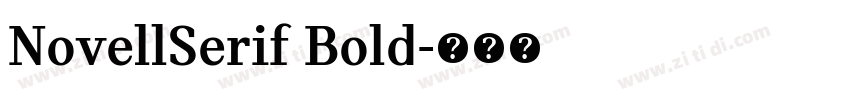NovellSerif Bold字体转换